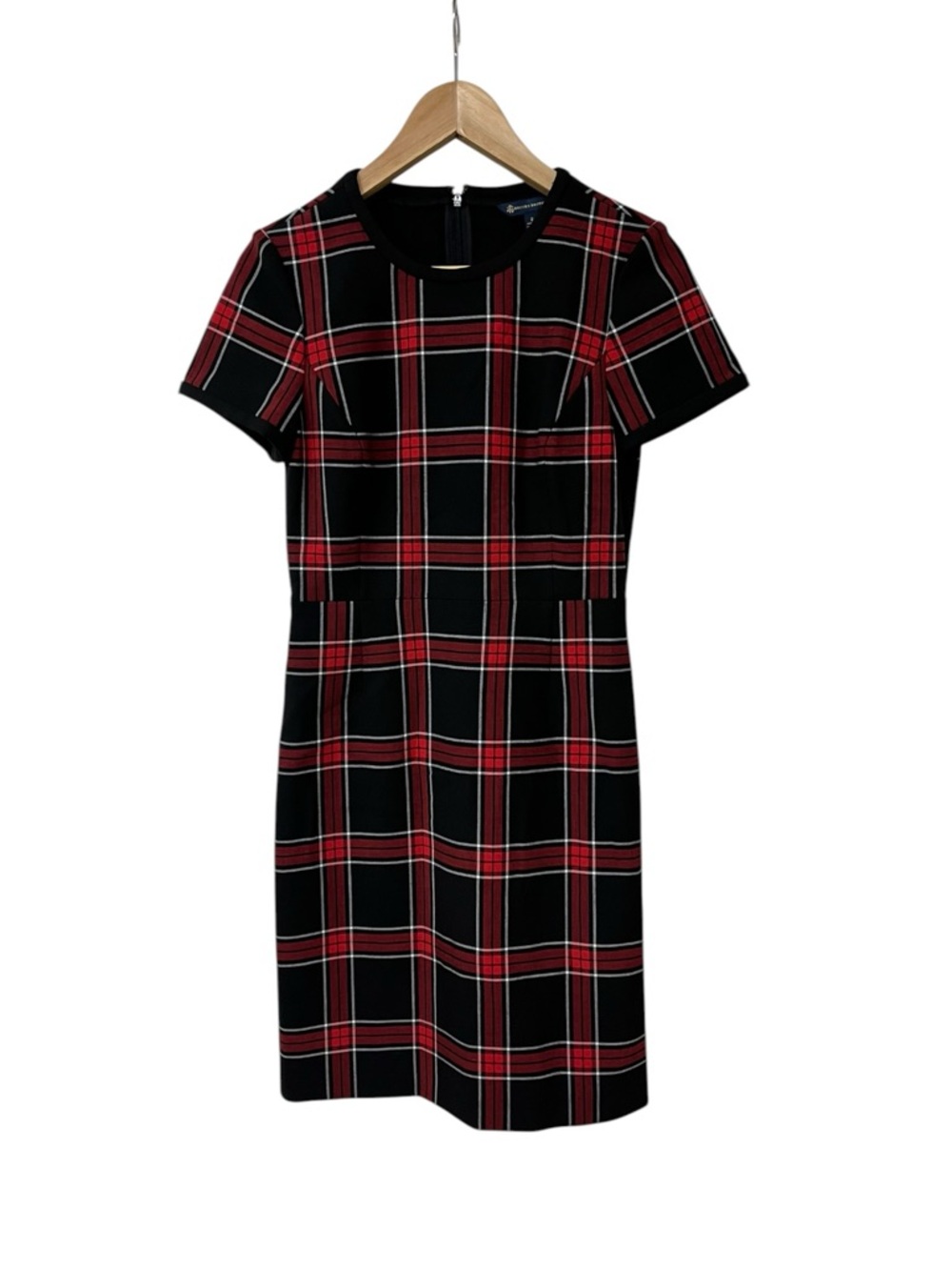 Brooks Brothers Red Plaid Tartan Short Sleeve Dress 2